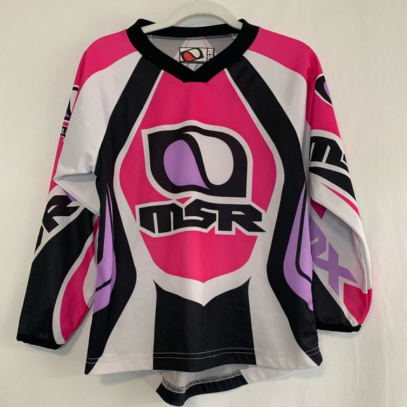 MSR Other - MSR Youth Motocross Pink Black Purple Jersey Long Sleeve Shirt Size S